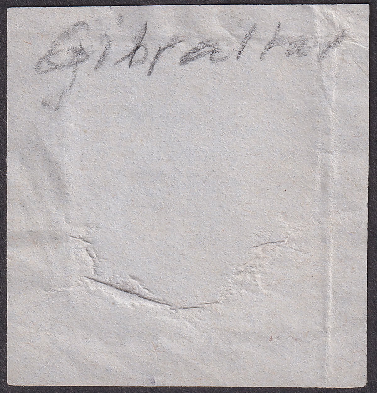 GB used Gibraltar 1862 QV 6d Lilac Used on Piece w A26 Postmark SG Z43 cat £42