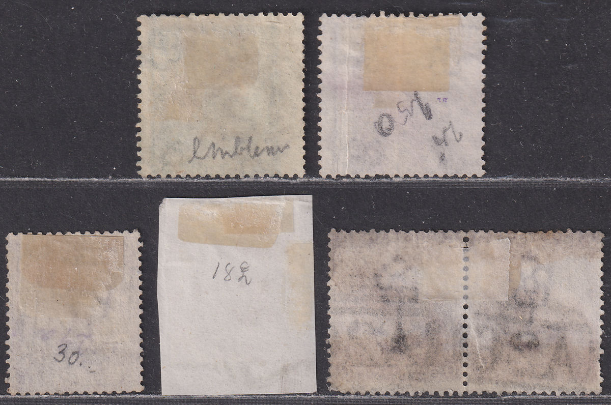 GB used Gibraltar 1867 QV 6d, 1sh Plate Selection Used with A26 Postmarks