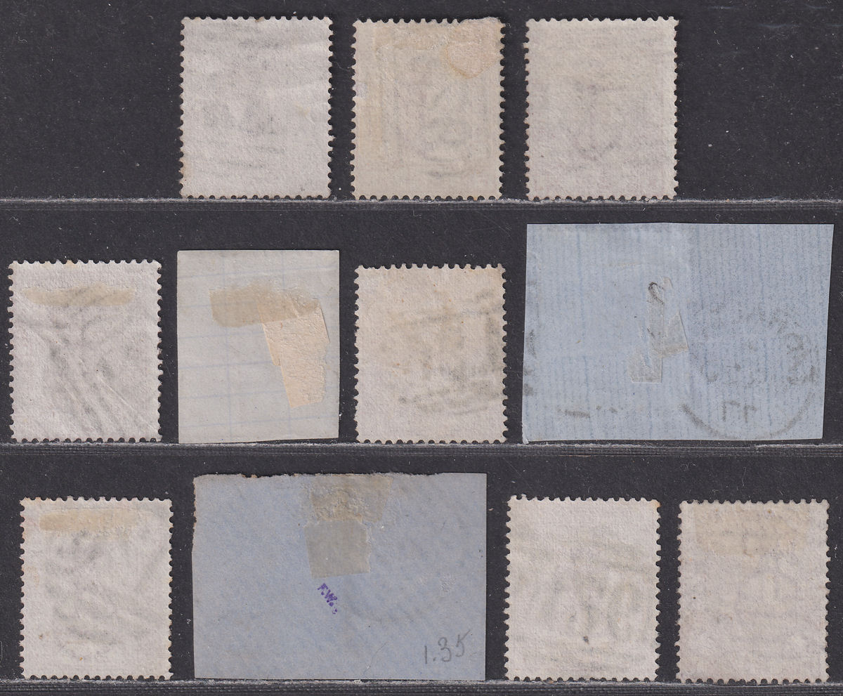 GB used Gibraltar 1875-79 QV 2½d Plate Selection Used w A26 Postmarks SG Z24 Z26