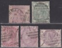 Click for more photos and details GB used Gibraltar 1881-84 QV Selection to 2½d Used with A26 Postmarks