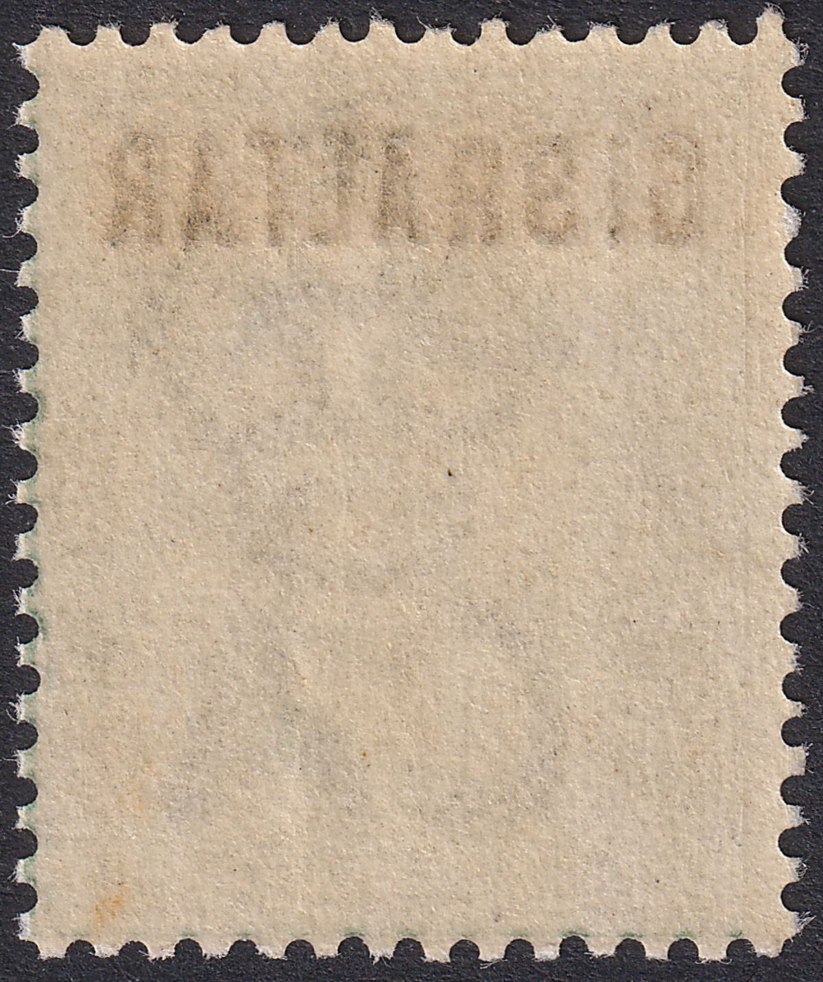 Gibraltar 1886 QV Overprint on Bermuda ½d Dull Green Mint SG1 cat £23