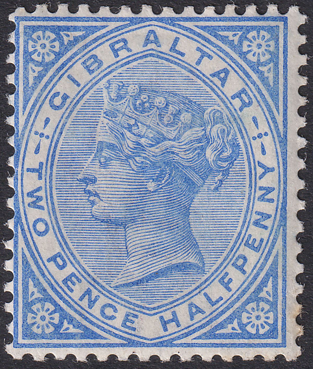 Gibraltar 1886 QV 2½d Blue Mint SG11 cat £90