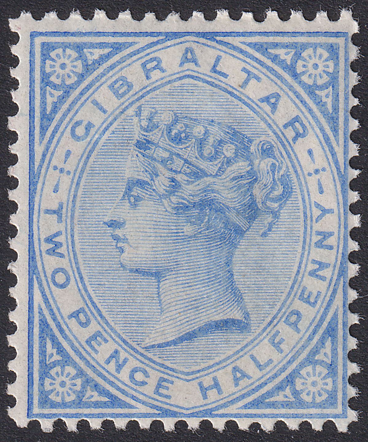 Gibraltar 1898 QV 2½d Bright Ultramarine Mint SG42 cat £48