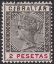 Click for more photos and details Gibraltar used Morocco 1889 QV 2p Used SAFI Postmark SG Z119* French PO