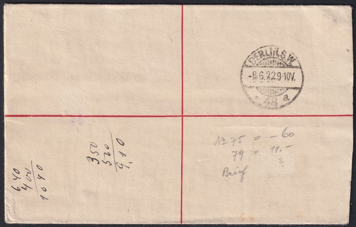 Gibraltar 1922 KGV 2½d Bright Blue + ½d Uprating 2d Reg PS Cover SG94 cat £60