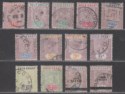 Click for more photos and details Gold Coast 1889-1901 Queen Victoria Selection to 10sh Used