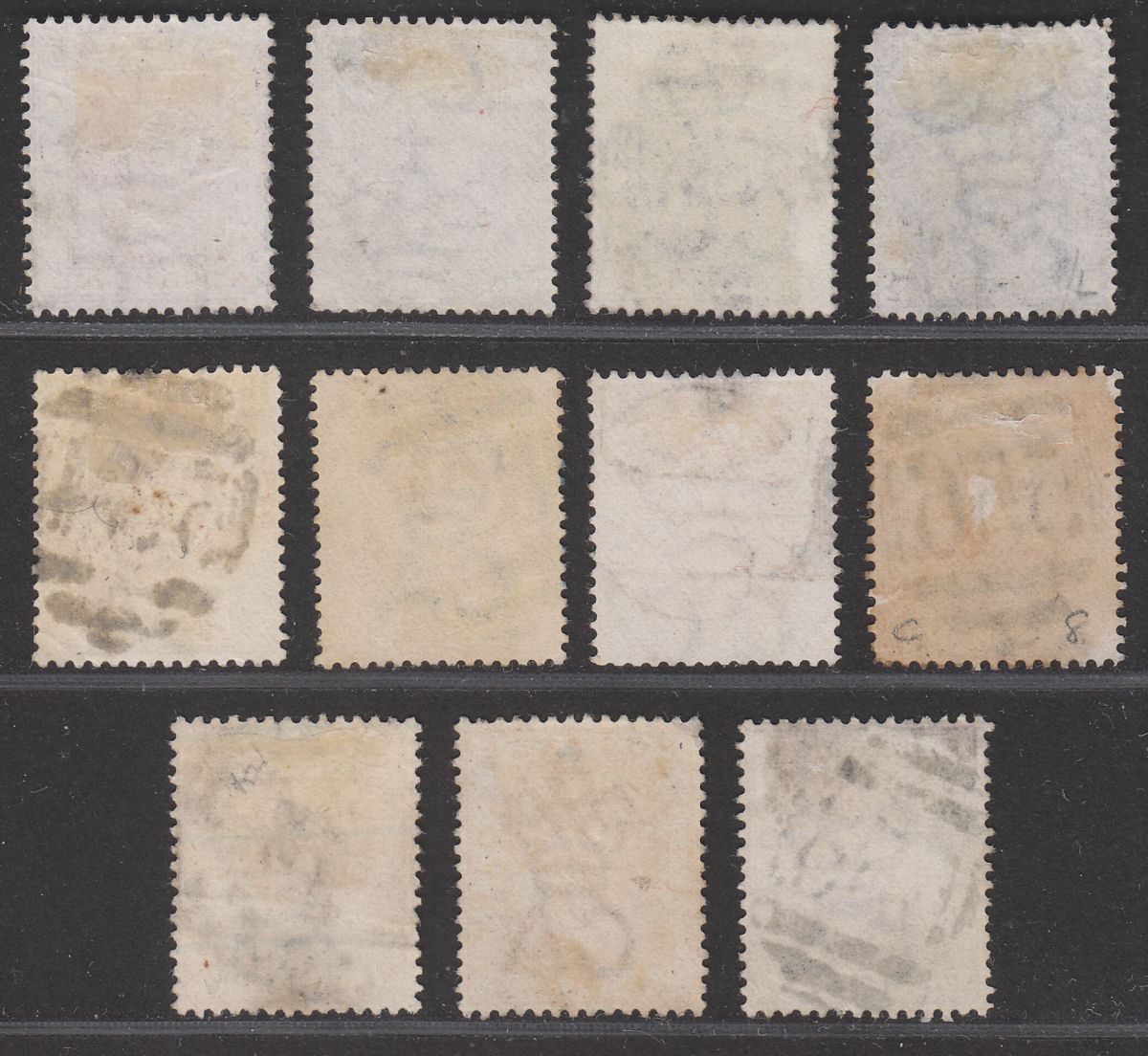 Gold Coast 1876-1891 Queen Victoria Selection to 2sh Used