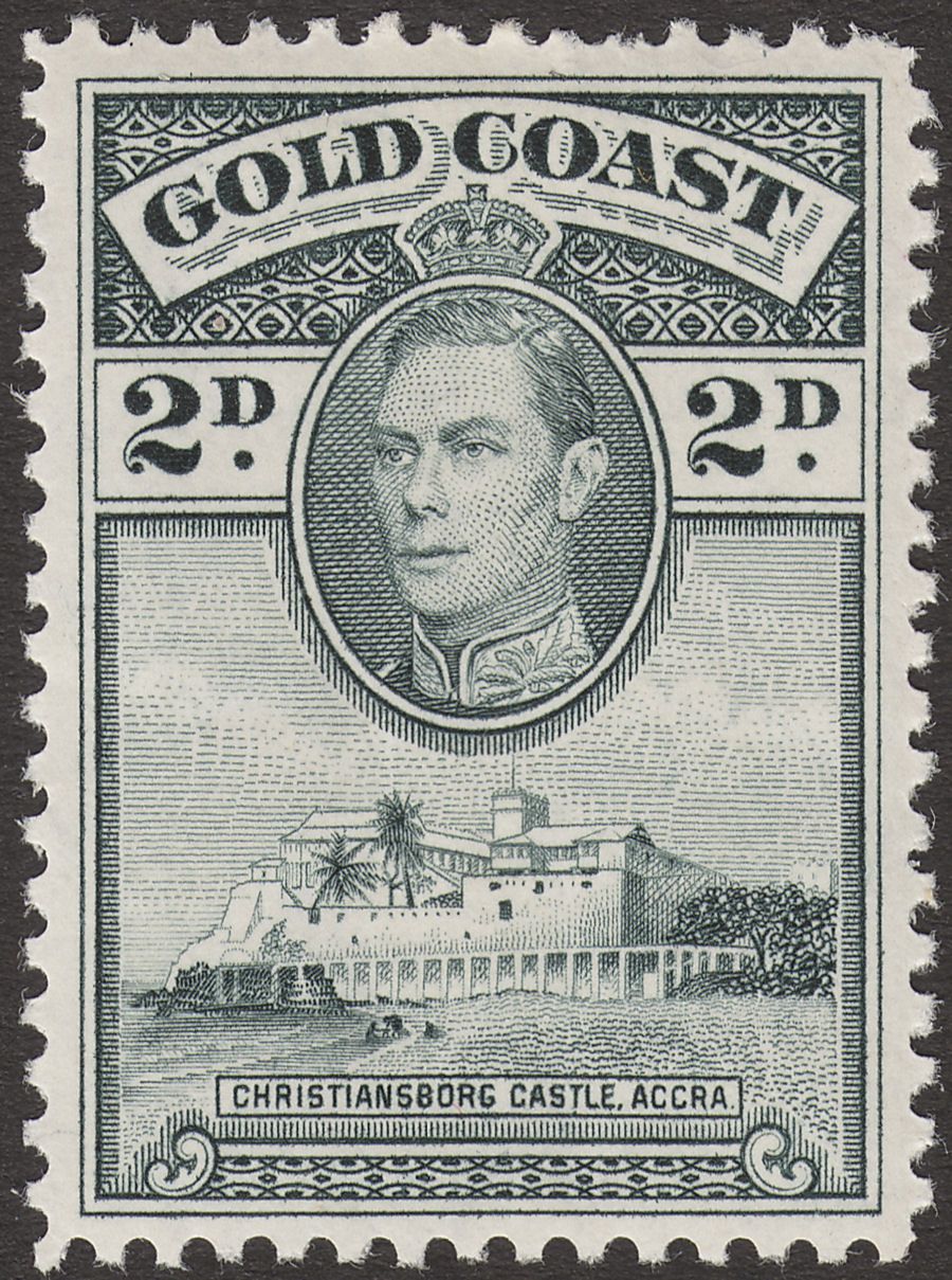 Gold Coast 1938 KGVI Christiansborg 2d perf 12 Mint SG123