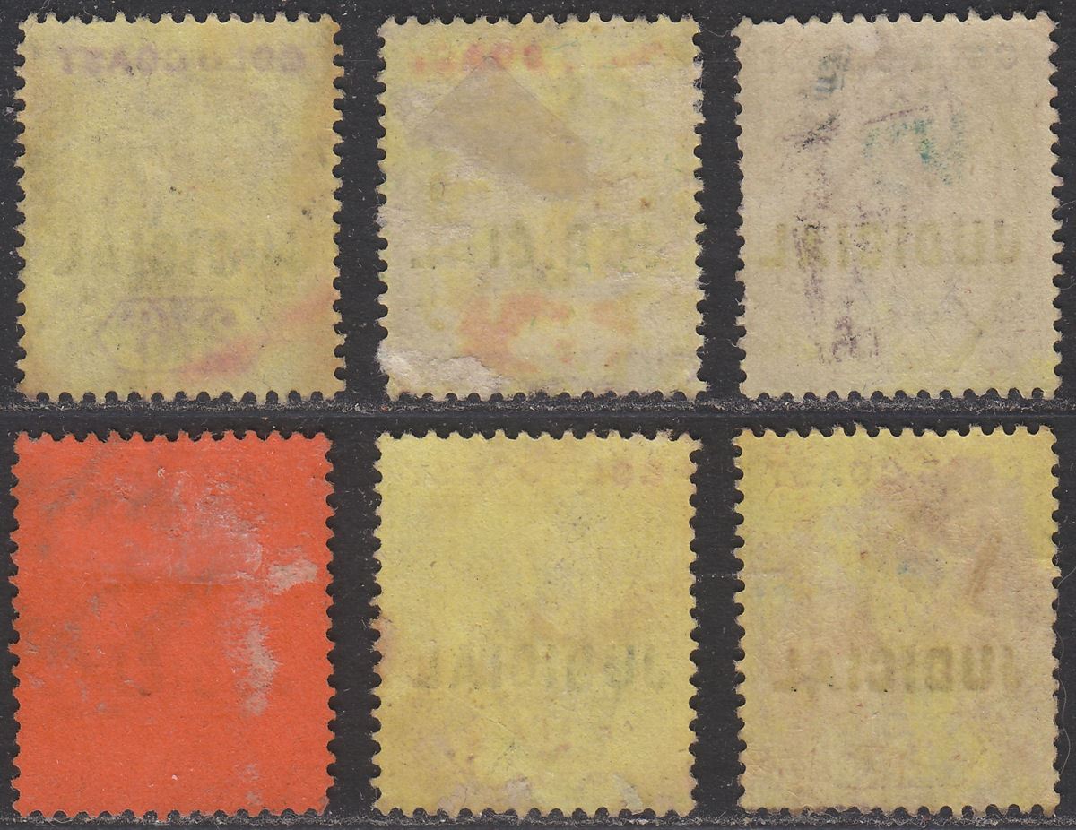 Gold Coast 1899 QV Judicial Overprint Revenue Selection to 20sh Used
