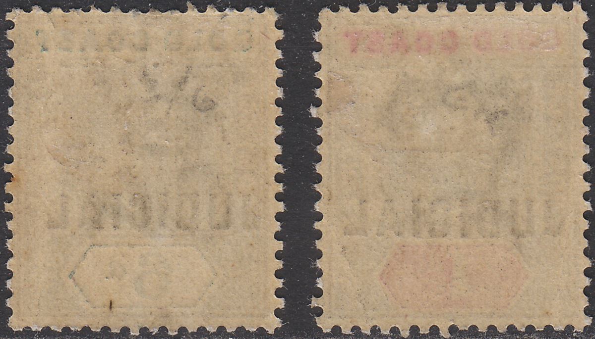 Gold Coast 1903 KEVII Revenue Judicial Overprint 1d, 6d Mint BF12 BF14