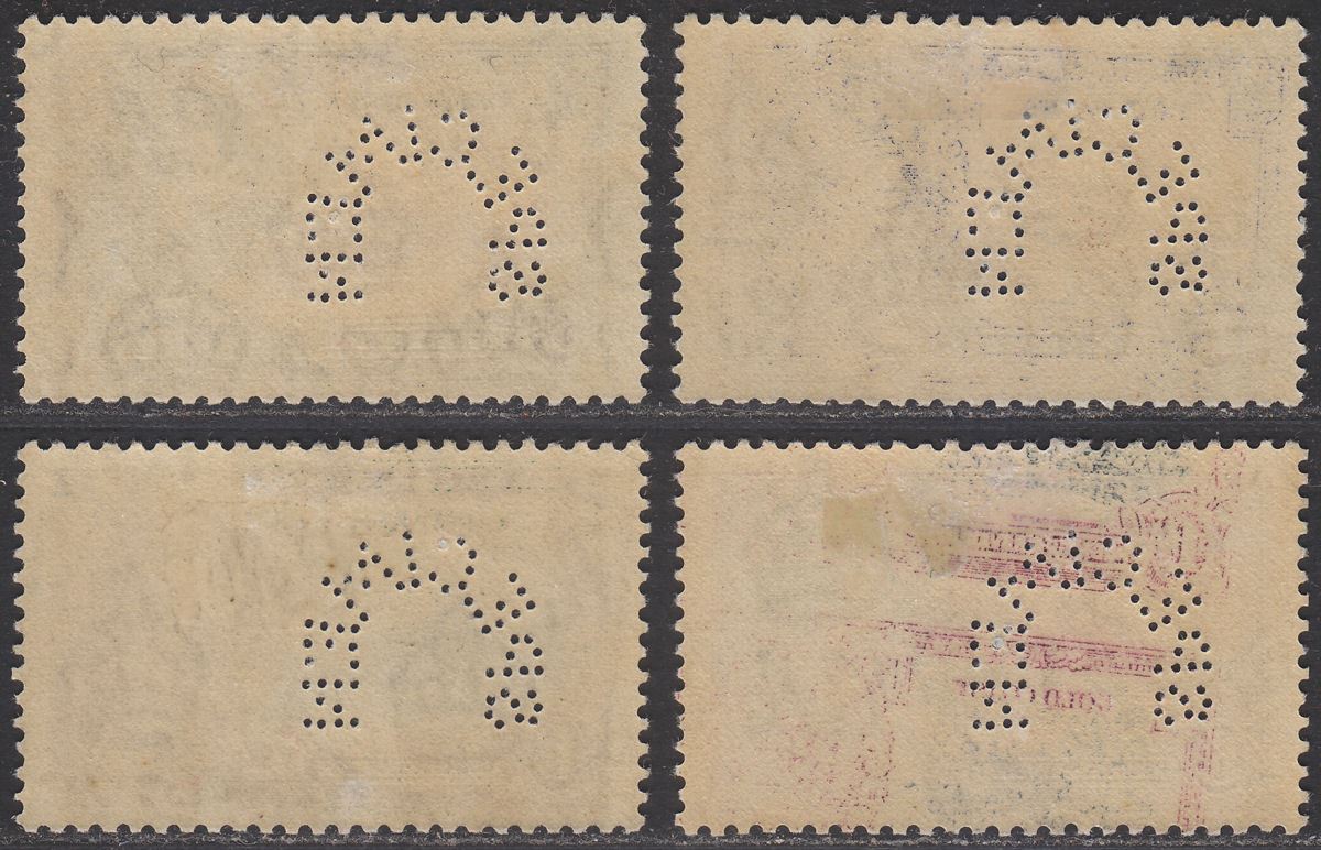 Gold Coast 1935 KGV SPECIMEN Perf Silver Jubilee Set Mint SG113s-116s cat £120