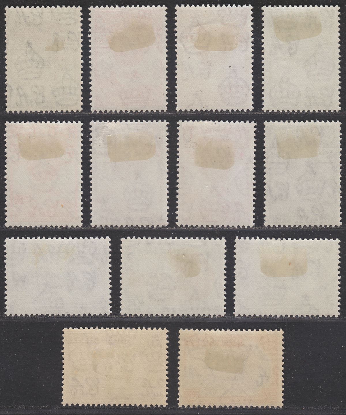 Gold Coast 1938 KGVI Christiansborg Set Mint SG120a-132 cat £40