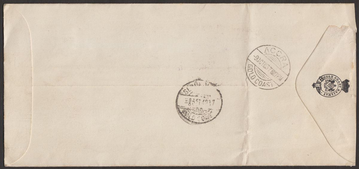 Gold Coast 1937 KGVI Coronation Set Used Gold Coast-Nigeria First Flight Cover