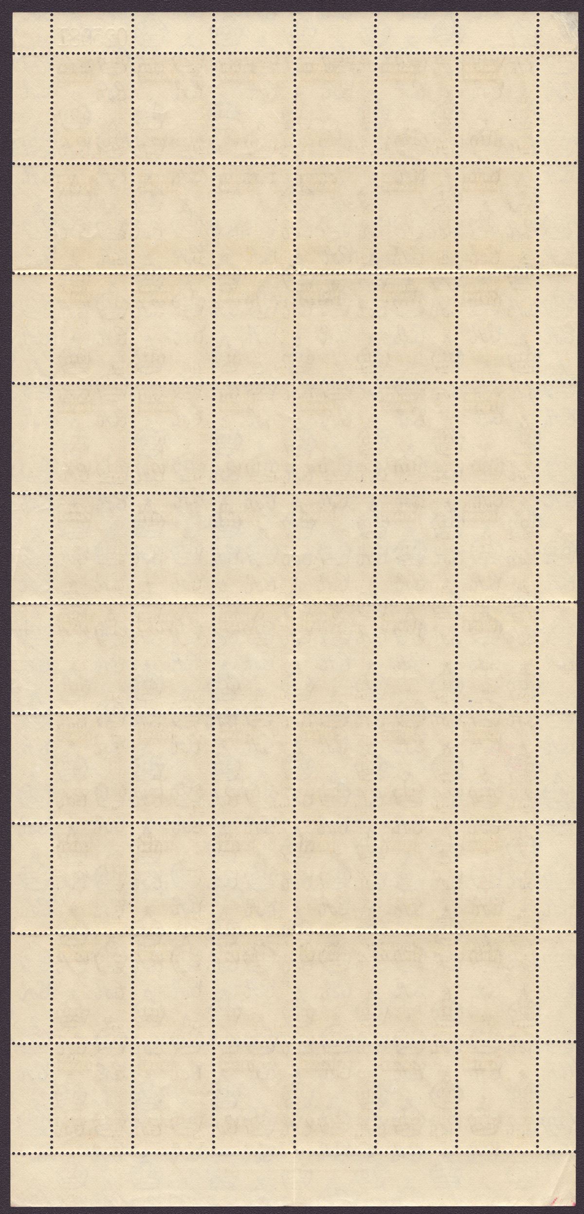 Gold Coast 1952-54 QEII Part Set to 6d in Full Sheets of 60 Mint with 7 sheets