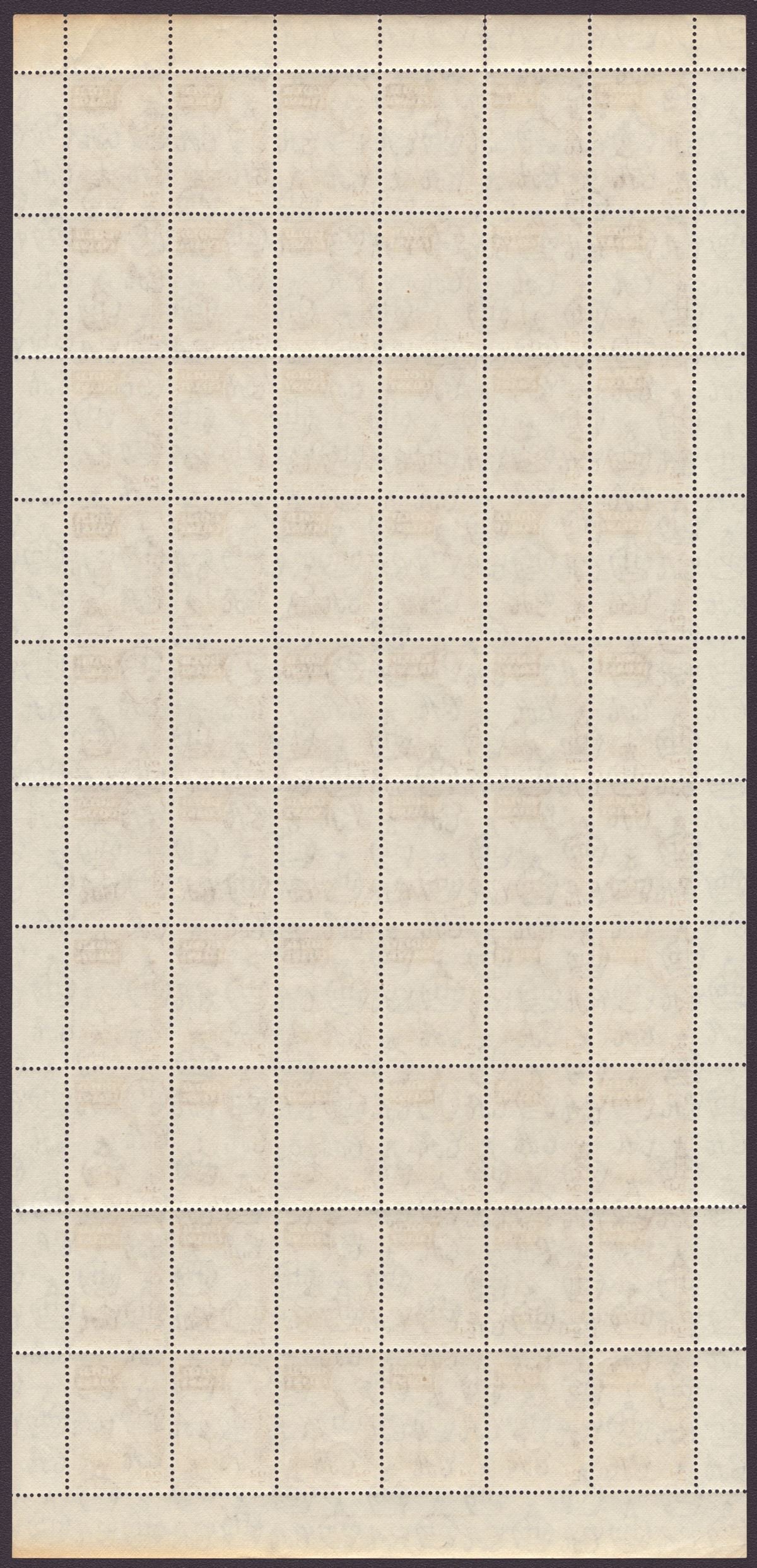 Gold Coast 1952-54 QEII Part Set to 6d in Full Sheets of 60 Mint with 7 sheets