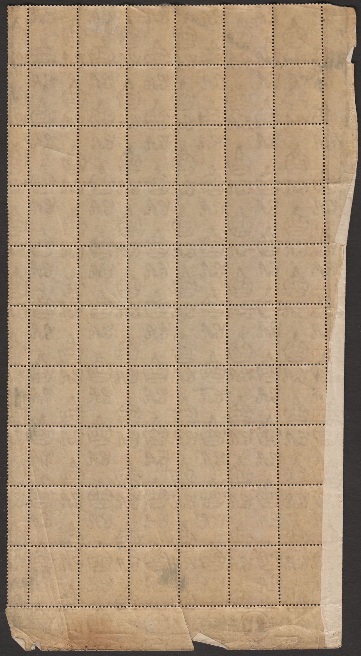 Gold Coast 1922 KGV 1d Chocolate-Brown Plate 1 Block of 60 Mint SG87 FAULTS