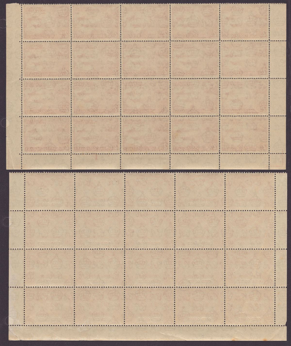 Gold Coast 1949 KGVI 75th Anniv of UPU Imprint Block Set Mint SG149-152 cat £80