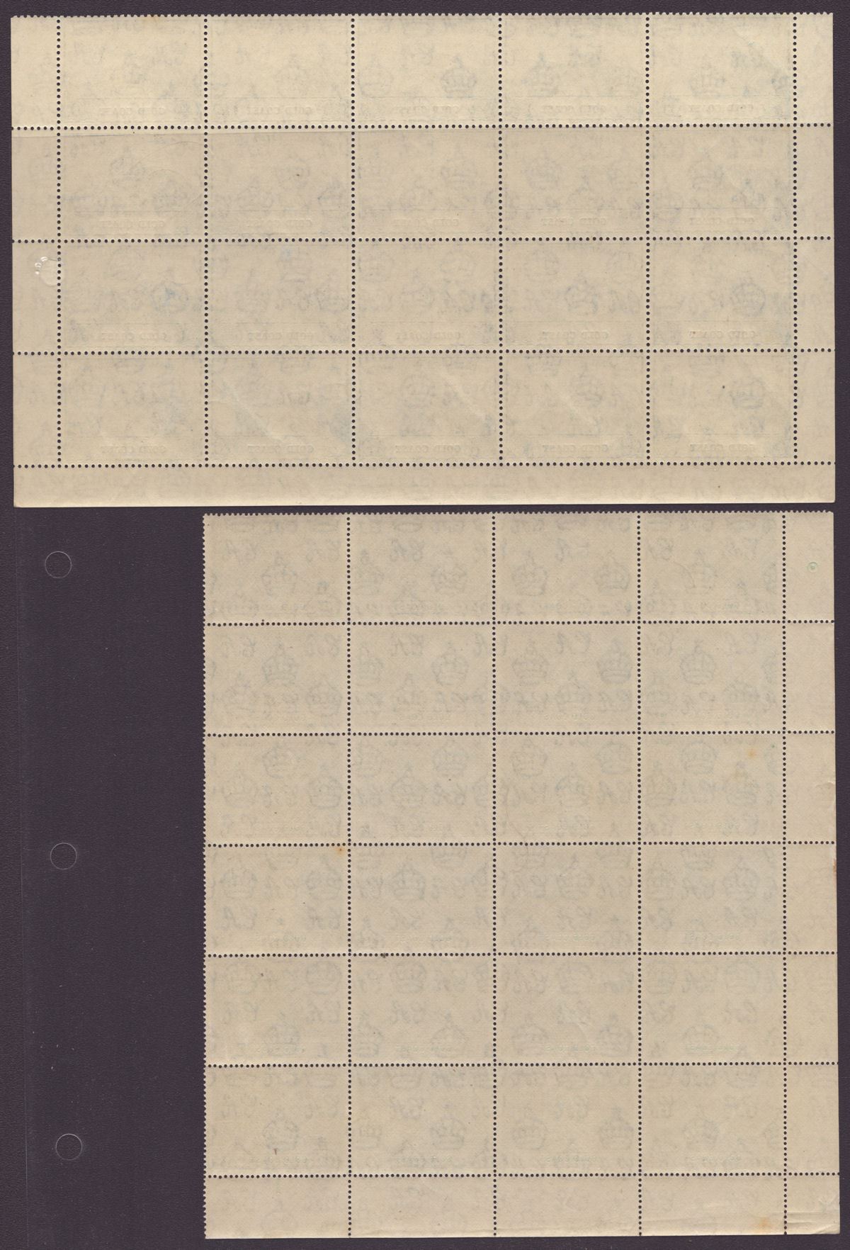 Gold Coast 1949 KGVI 75th Anniv of UPU Imprint Block Set Mint SG149-152 cat £80