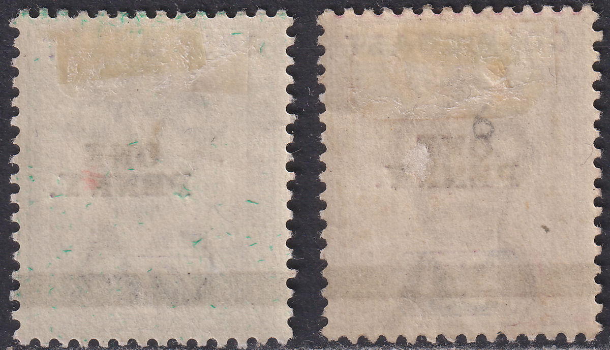 Gold Coast 1901 QV Surcharge 1d on 2½d and 1d on 6d Mint /Unused SG35-36 cat £32