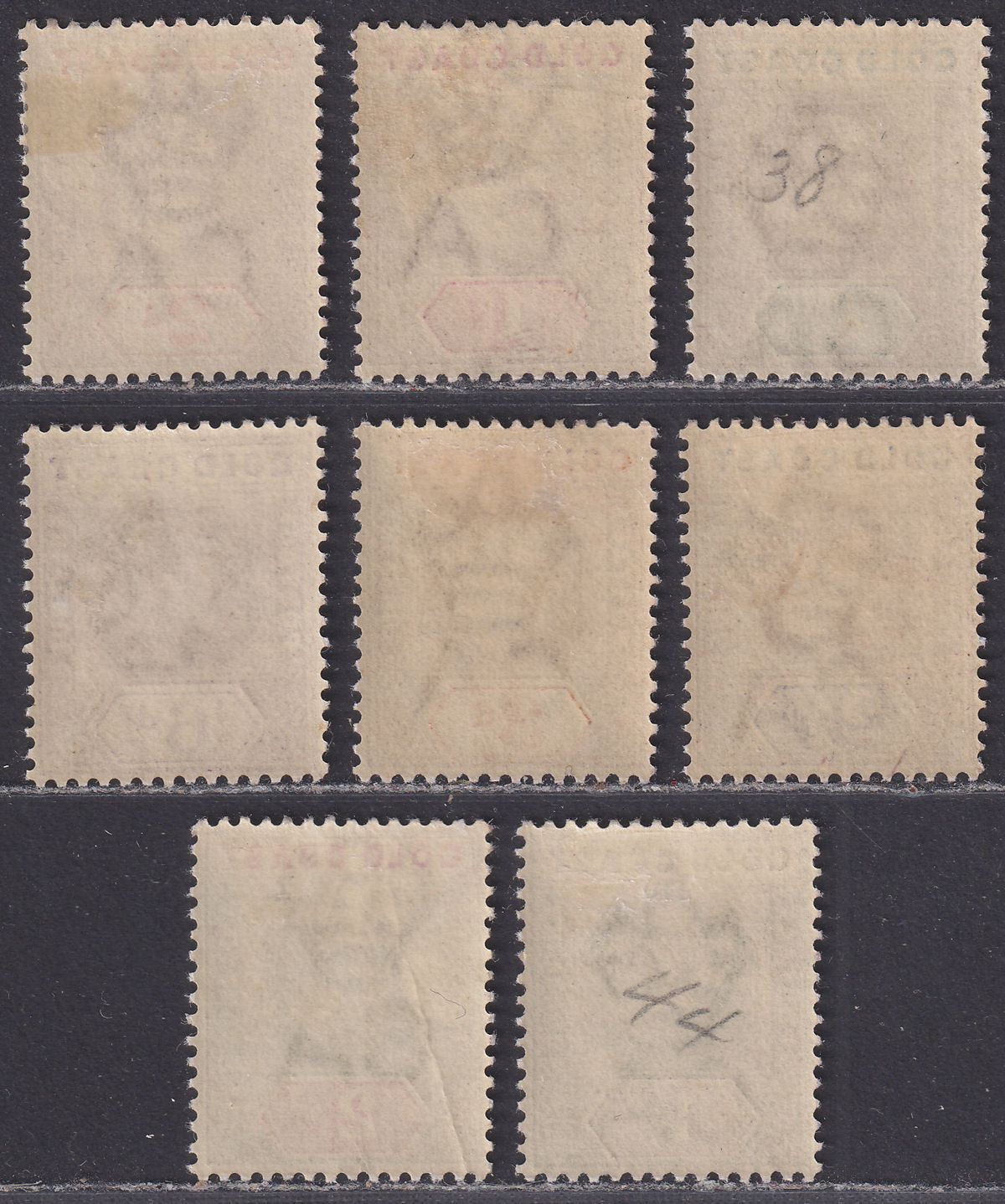 Gold Coast 1902 King Edward VII Set to 2sh Mint SG38-45 cat £135