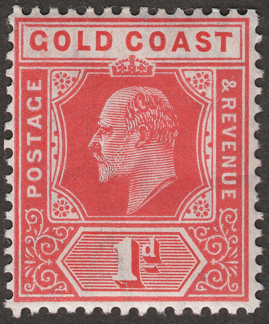 Gold Coast 1907 KEVII 1d Red Mint SG60