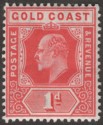 Click for more photos and details Gold Coast 1907 KEVII 1d Red Mint SG60
