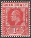 Gold Coast 1907 KEVII 1d Red Mint SG60