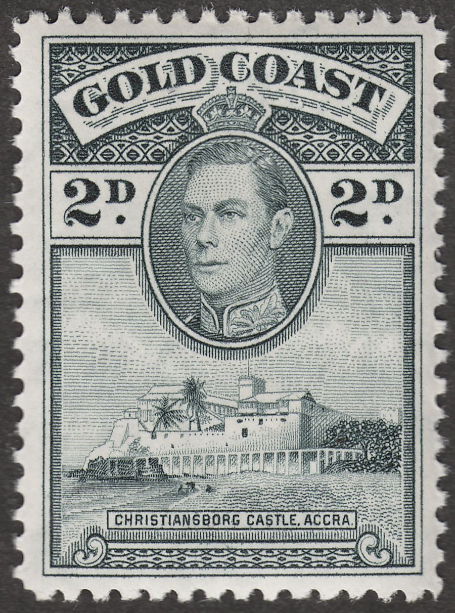 Gold Coast 1938 KGVI Christiansborg 2d perf 12 Mint SG123