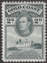 Click for more photos and details Gold Coast 1938 KGVI Christiansborg 2d perf 12 Mint SG123