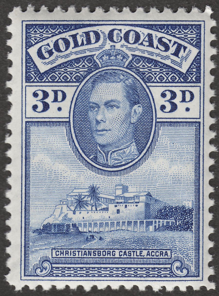 Gold Coast 1938 KGVI Christiansborg 3d perf 12 Mint SG124