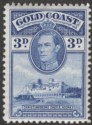 Click for more photos and details Gold Coast 1938 KGVI Christiansborg 3d perf 12 Mint SG124