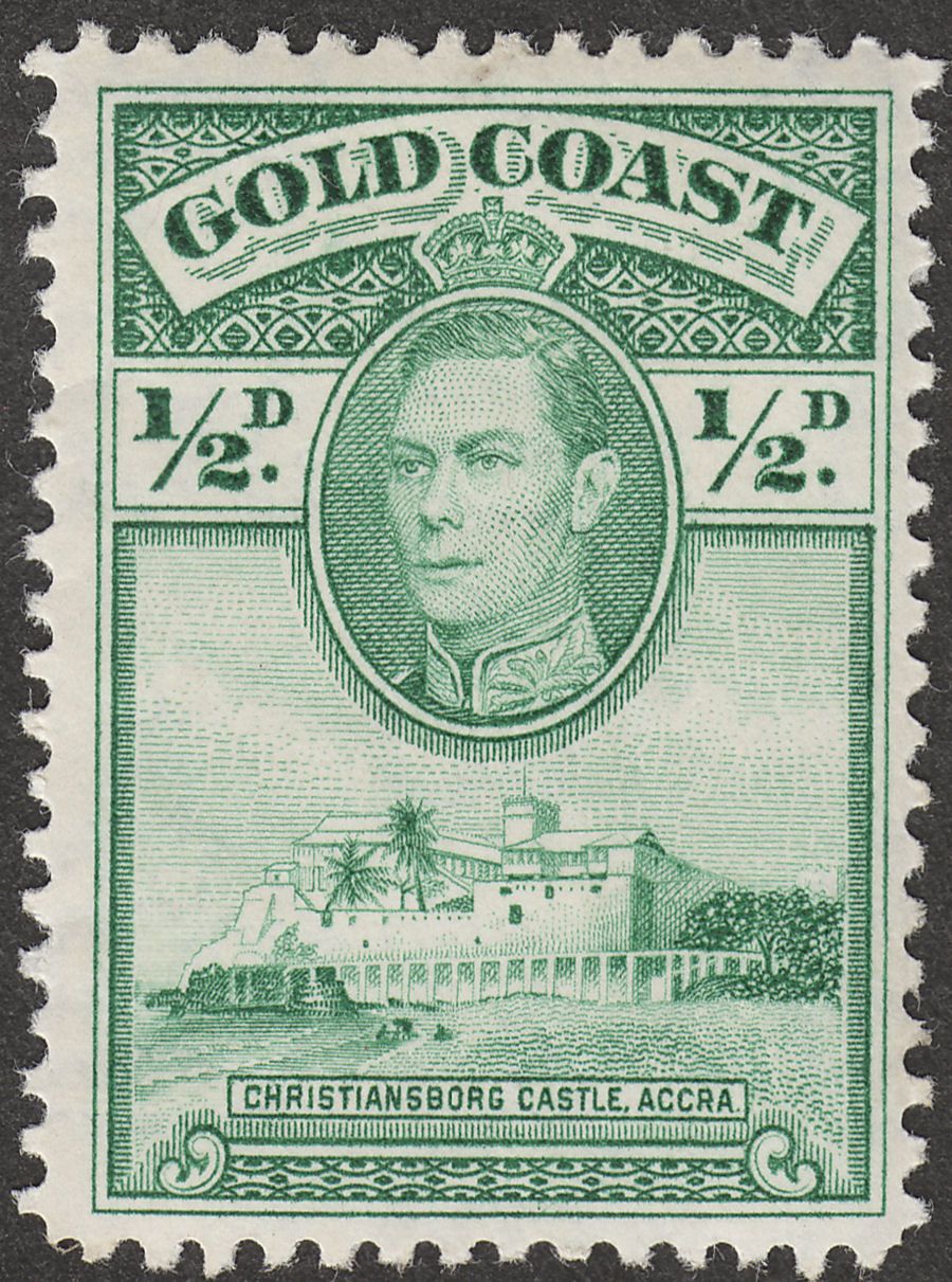 Gold Coast 1938 KGVI Christiansborg ½d perf 12 Mint SG120