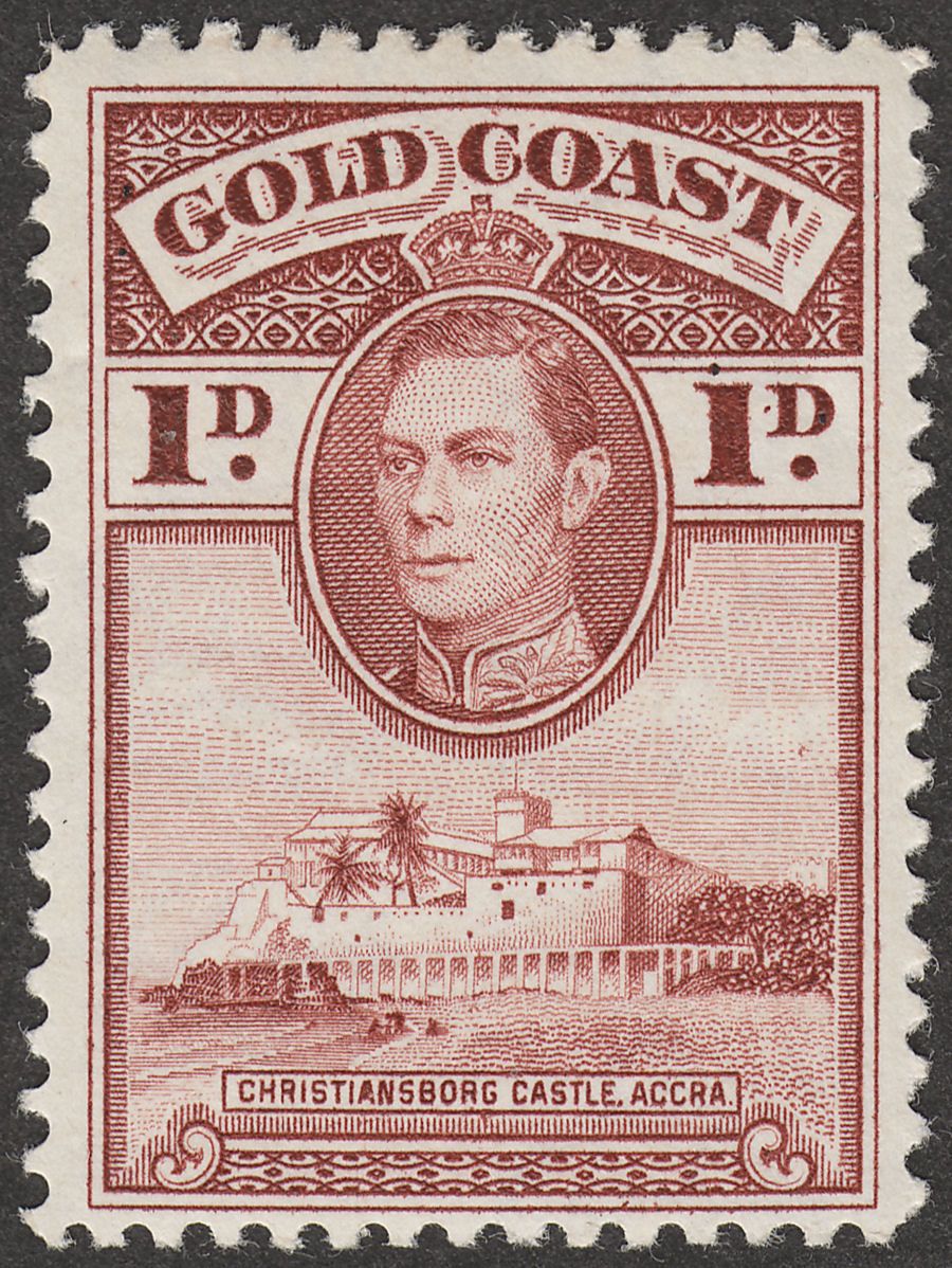 Gold Coast 1938 KGVI Christiansborg 1d perf 12 Mint SG121