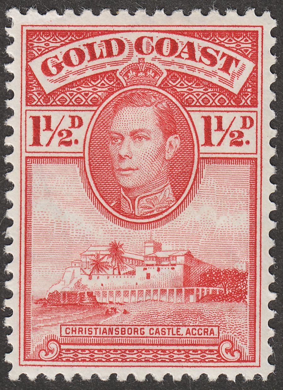 Gold Coast 1938 KGVI Christiansborg 1½d perf 12 Mint SG122