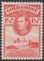 Gold Coast 1938 KGVI Christiansborg 1½d perf 12 Mint SG122
