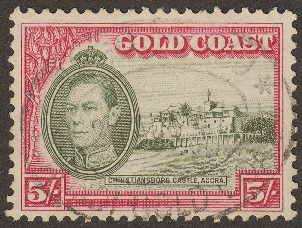 Gold Coast 1940 KGVI Christiansborg 5sh perf 11½ x 12 Used SG131a