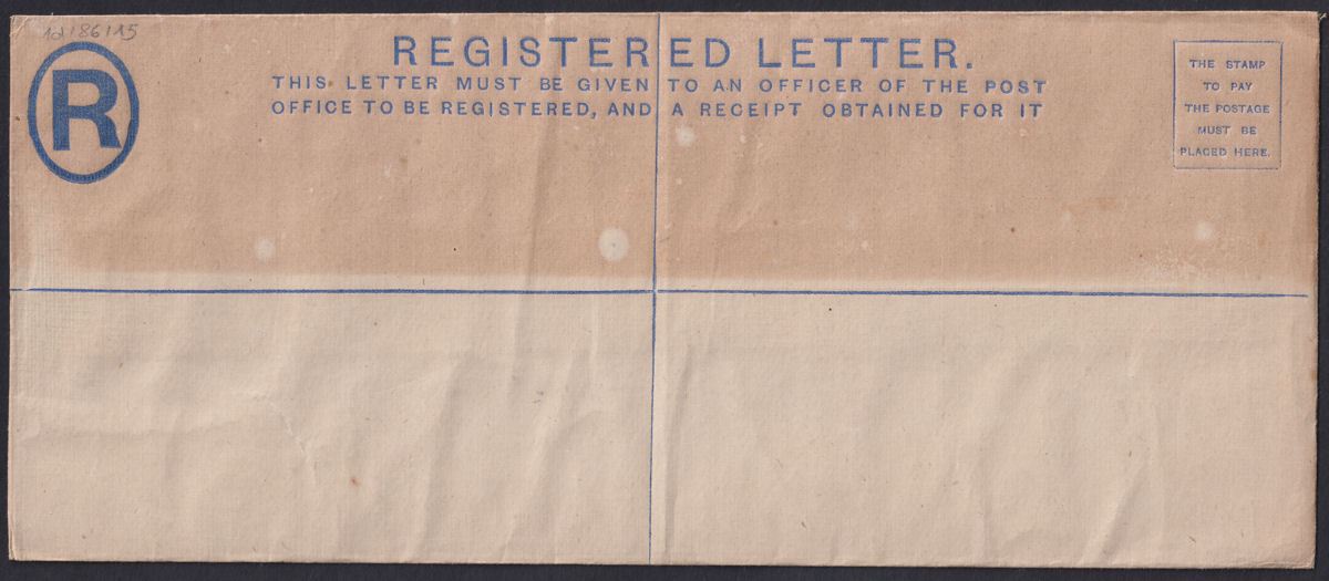 Gold Coast 1888 QV 2d Registered Postal Stat Cover Unused (Hooded Opt) Size J
