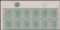Gold Coast 1884 QV ½d Green Plate 1 Marginal Block of 10 Mint SG11 cat £50+
