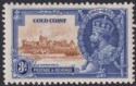 Gold Coast 1935 KGV Silver Jubilee 3d Variety Extra Flagstaff Mint SG114a c£170