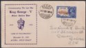 Gold Coast 1935 KGV Silver Jubilee 3d Used Last Day Jubilee Year Cover SG114