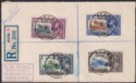 Gold Coast 1935 KGV Silver Jubilee Set Used on First Day Cover w Accra postmarks