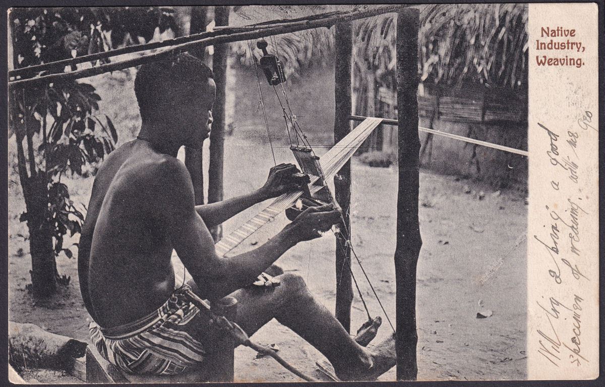 Gold Coast 1910 KEVII 1d Used on Picture Postcard to UK with OBUASSI Postmarks