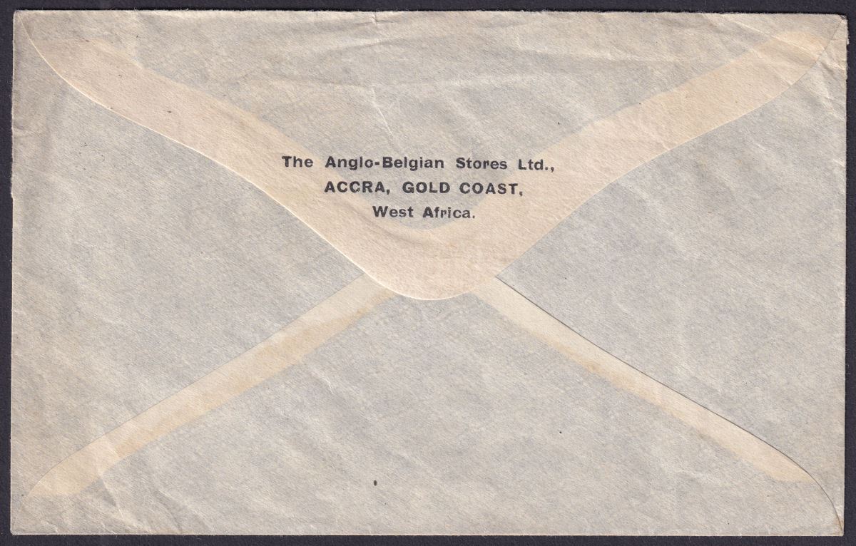 Gold Coast 1916 KGV 2½d Used on Cover Accra to New York, USA with Censor Mark