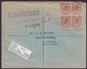 Click for more photos and details Gold Coast 1928 KGV 1d x 4 Used on Registered Local Cover to Accra