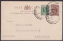 Click for more photos and details Gold Coast 1926 KGV ½d on 1d Postal Stationery Postcard KUMASI to Switzerland
