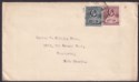 Click for more photos and details Gold Coast 1929 KGV 2d, 1d Used on Cover ADA to Vancouver, Canada with Contents