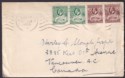 Click for more photos and details Gold Coast 1935 KGV ½d x2, 1d x2 Used on Cover Accra to Vancouver, Canada