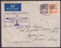 Click for more photos and details Gold Coast 1937 KGV 1sh, 6d Used on Aeromaritime First Flight Cover Accra to UK
