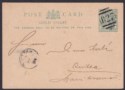 Click for more photos and details Gold Coast 1894 QV ½d Postal Stationery Postcard Used with QUITTAH Postmark