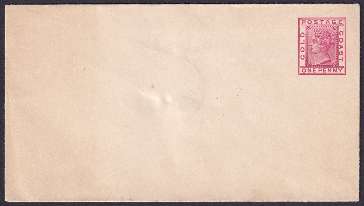 Gold Coast 1899 QV 1d Red Postal Stationery Cover Unused